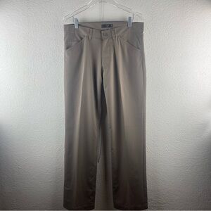 Riders Lee l 8M Vertical Pinstripe 5-Pocket Mid-Rise Boot Cut Trouser Pant Jeans